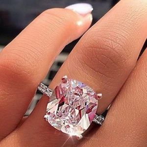 NEW 8 CT 925 STERLING SILVER DIAMOND RING